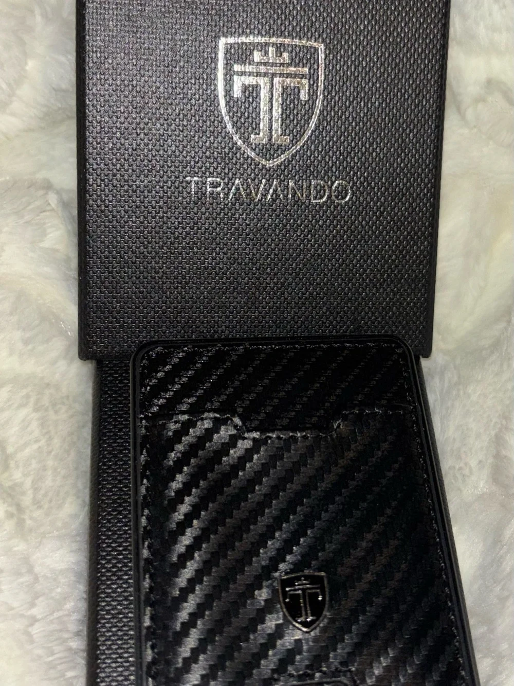 Wallet - Black Carbon-Finish Card & Money Clip Holder